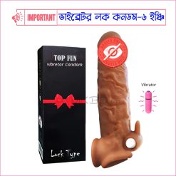 Top Fun Single Tongue Vribetor Condom